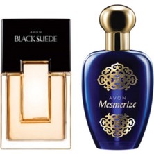 Avon Black Suede Edt 75 ml Erkek Parfüm + Mesmerize Edt 50 ml Kadın Parfüm Seti