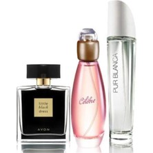 Avon Little Black Dress 50 ml Bayan Edp+ Celebre 50 ml Bayan Edt+ Purblanca 50 ml Bayan Edt