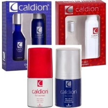 Caldion Bay 50ML Parfüm + Deo+Rolon + Bayan 50ML Parfüm 4'lü Set