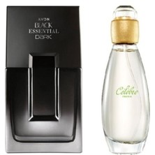 Avon Black Suede Dark Edt 75 ml Erkek Parfüm ve Celebre Fresh Edt 50 ml Kadın Parfüm Seti 345435343