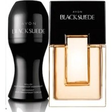 Avon Black Suede Erkek Parfüm Edt 75 ml +Rolon 2'li Set