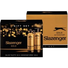 Slazenger Gold Edt 125 ml 150 ml Erkek Deodorant Kofre Set GLTKN99988585