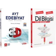 3D Yayınları AYT Edebiyat ve Akm Dil Bilgisi Soru Bankası Seti 2 Kitap