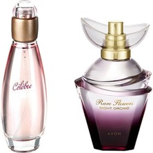Avon Celebre Edt 50 ml Kadın + Rare Flowers Edp 50 ml Kadın Ikili Set