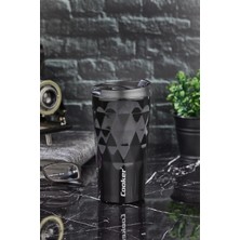 Frapan Home By Cooker 350 ml Termos Bardak Paslanmaz Çelik Termos Çift Katmanlı El Termosu Mug Çay Kahve Termosu