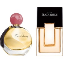 Avon Black Suede Erkek Parfüm Edt 75 Ml. - Far Away Edp 50 ml Kadın Parfümü FRT50509018000200