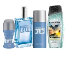 Avon Individual Blue Erkek Parfüm 4'lu Set