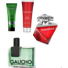 Farmasi Glamorous Kadın Parfümü - Gaucho Edp Erkek Parfüm ve Losyon Seti 1107038-1111070