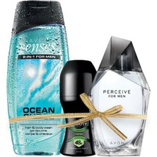 Avon Perceive Edt 100 ml Erkek Parfüm 3 Lü Set