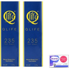 Qlife   Erkek Parfümü NO:235 50CC 2li Set