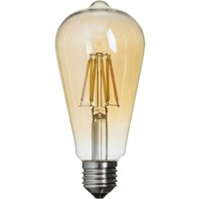 6W Günışığı Rustik LED Ampül E27