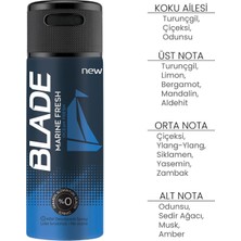 Blade Marine Fresh Deodorant 150ml*3 Adet