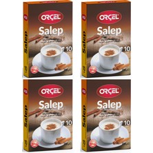 Orçel Salep (Sahlep 10 Fincan Tek Içimlik Tarçınlı) 4 x 200GR.