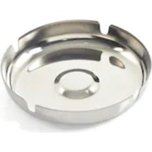 abnturk Kromajlı Metal Kül Tablası 11CM Paslanmaz Çelik Yuvarlak Küllük