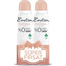 Emotion Natural Bloom Sprey Deodorant 2x150ml Misk ve Hanımeli Kokusuyla Unisex Ferahlık