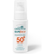 Cire Aseptine Sunface Spf 50+ Yüksek Koruma Uva +Uvb Yüz Güneş Koruyucu Losyon 60 ml