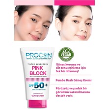 Procsin Pink Block Aydınlatıcı SPF50+ Güneş Kremi 50 ml