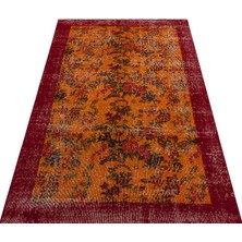 Sempati Halı Özel Vintage El Dokuma Eskitme Halı109x206 Cm 9817
