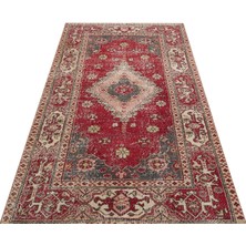 Sempati Halı Eşsiz Anadolu Vintage Eskitme El Dokuma Halı 121x235 Cm 9820
