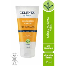 Celenes By Sweden Herbal Güneş Koruma Kremi 100 Max Spf 50ML / Tüm Cilt Tipleri