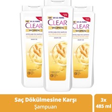 Clear Besleyici Şampuan Kepeğe Karşı Etkili 485 Ml X3 Adet