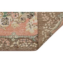Sempati Halı Gerçek El Dokuma Eskitme Vintage Halı 186x298 Cm 9839