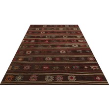 Sempati Halı Gerçek El Dokuma Eskitme Vintage Halı 187x247 Cm 9862