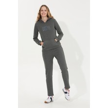 U.S. Polo Assn. Kadın Antrasit Melanj Sweatshirt 50256249-VR081