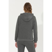 U.S. Polo Assn. Kadın Antrasit Melanj Sweatshirt 50256249-VR081