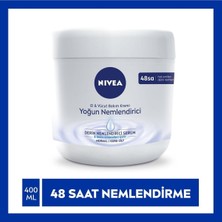 Nivea Yoğun Nemlendirici El & Vücut Bakım Kremi 400ML, Normal/kuru Ciltler 48 Saat Nemlendirme