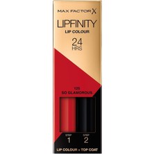 Max Factor Dayanıklı Ruj ve Parlatıcı Balm - Lipfinity Liquid Lipstick 125 So Glam