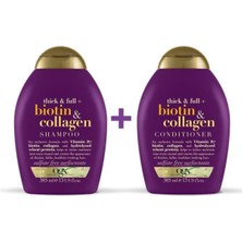 Ogx Biotin  Sülfatsız Şampuan 385 Ml Biotin  Saç Bakım Kremi 385 Ml