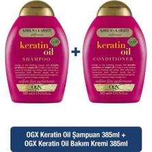 Ogx Kırılma Karşıtı Keratin Oil Sülfatsız Şampuan 385ml Bakım Kremi 385ml