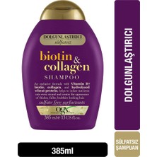 Ogx Dolgunlaştırıcı Biotin &  Şampuan 385 Ml + Keratin Oil Kırılma Karşıtı Şampuan 385 Ml