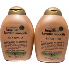 Ogx Düzleştirici Brazilian Keratin Smooth Sülfatsız Şampuan 385 Ml 2 Adet