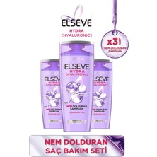 Elseve Hydra [Hyaluronic] Nem Dolduran Şampuan 390 Ml 3'Lü Set