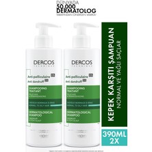 Vichy Dercos Şampuan Normal & Yağlı Saçlar 390 Mlx 2