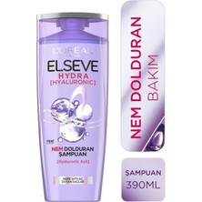 Elseve Loreal Hydra (Hyaluronik Asit) Nem Dolduran Şampuan 390 Ml X 3 Adet