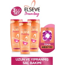 Elseve Dream Long Onarıcı Bakım Şampuan 450ml 3'Lü Set
