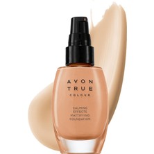 Avon Calming Effects Mat Görünüm Veren Fondöten 30 Ml. Almond