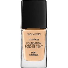Wet N Wild Photo Focus Foundation Dewy Lumineux Fondöten Soft Beige ile Doğal Kapatıcılık ve Aydınlık Görünüm
