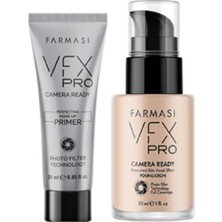 Farmasi Vfx Pro Camera Ready Fondöten Porcelain 02 30 ml + Makyaj Bazı 25 ml