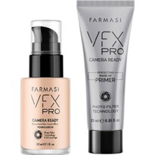 Farmasi Vfx Pro Camera Ready Fondöten Biscuit 04 30 ml + Makyaj Bazı 25 ml