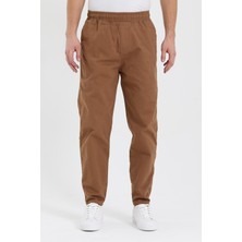 Damga Jogger Pantolon Camel
