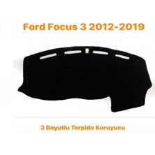 Lion Auto Ford Focus 3 2012-2019 Arası 3 Boyutlu Deri Kapitone Torpido Örtüsü
