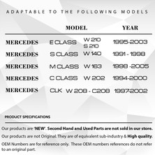 DNC Auto Part Mercedes E Class W210 Için Radyo Düğme Kapağı