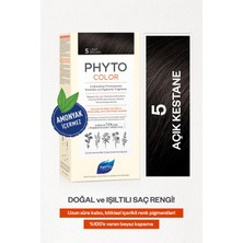 Phyto Phytocolor 5 Açık Kestane Amonyaksız Kalıcı Bitkisel Saç Boyası