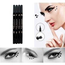 Roesıe Rose Çift Taraflı Ay - Yıldız - Kalp ve Çiçek Desenli Kalem Eyeliner 4 Adet