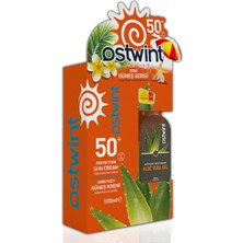 Ostwint Spf 50+ Güneş Kremi 100 ml E Vitaminli + Aloe Vera Jel 100 ml