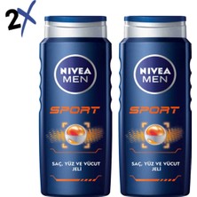 Nivea Sport Duş Jeli Erkek 2x 250 ml